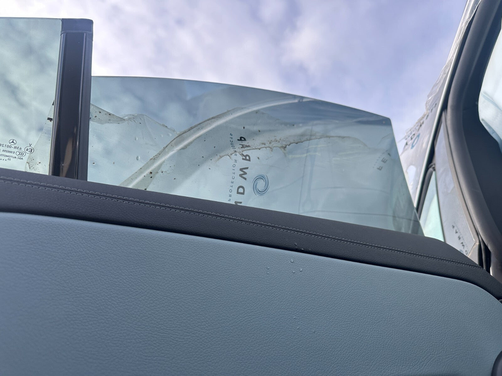 2023 MERCEDES CLA C118 NSR PASSENGER SIDE REAR DOOR DROP DOWN GLASS WINDOW PANE