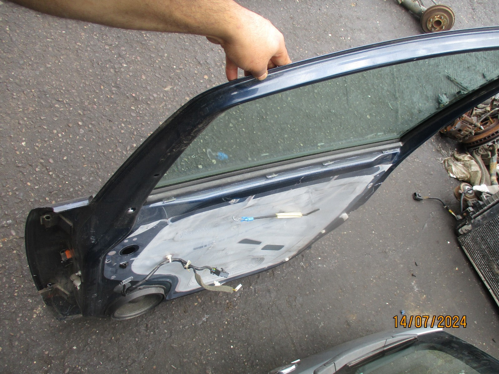 2011 VAUXHALL ZAFIRA B OSF DRIVER SIDE FRONT DOOR Z22A BLUE