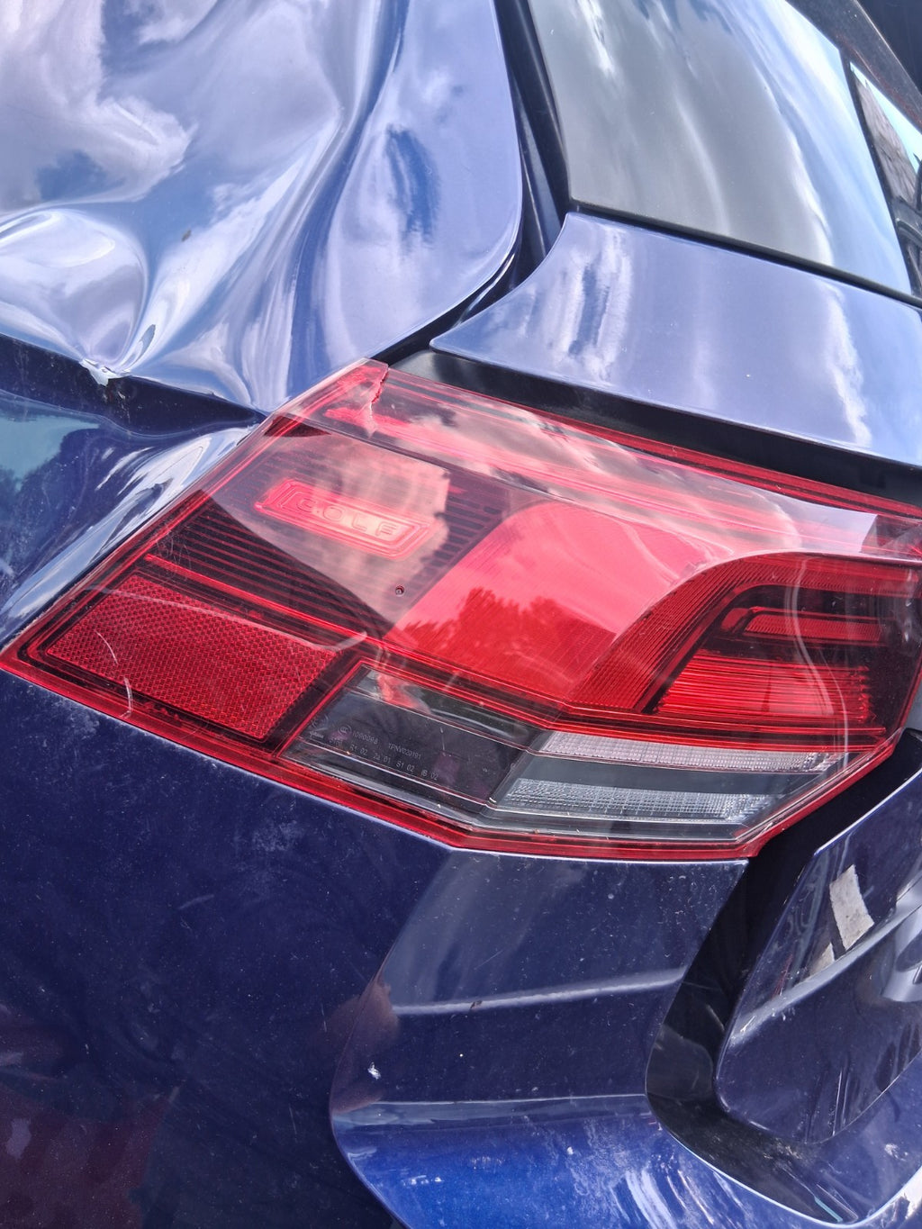 2022 VW VOLKSWAGEN GOLF MK8 R LINE NSR PASSENGER SIDE REAR LEFT OUTER TAIL LIGHT