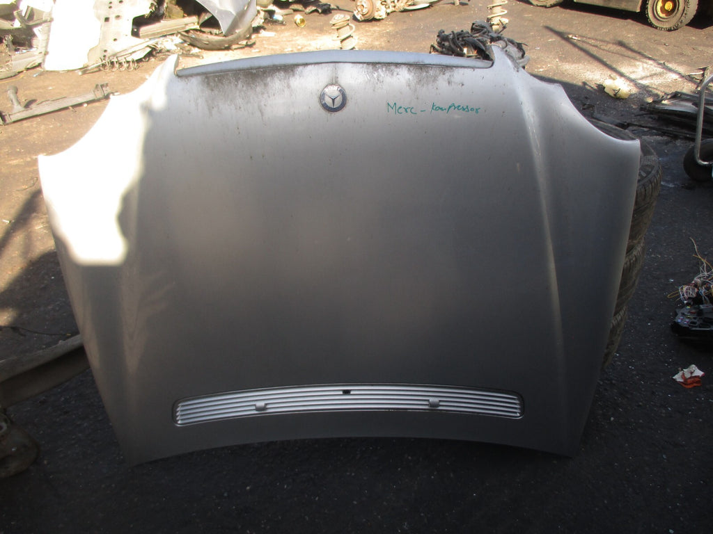2002 MERCEDES BENZ C CLASS COUPE CL203 BONNET SILVER