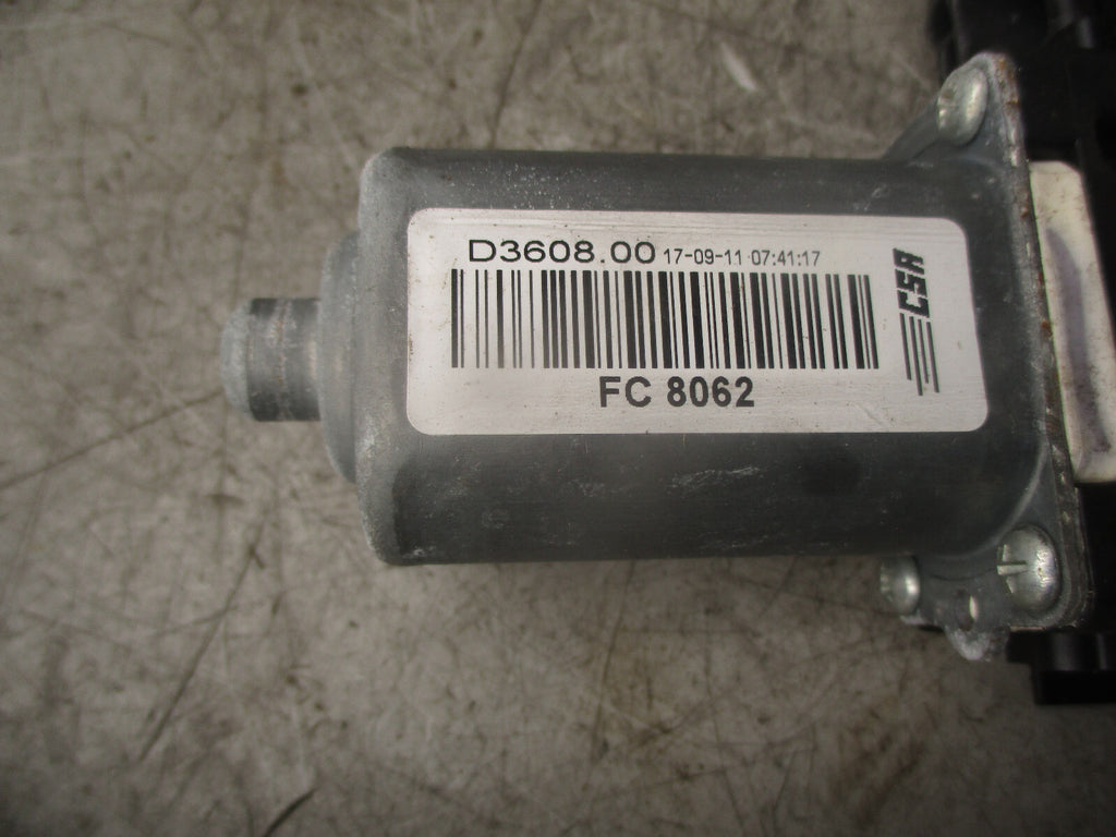 2011 JAGUAR XF X250 OSR DRIVER SIDE REAR WINDOW MOTOR & REGULATOR 8X23F27000AE