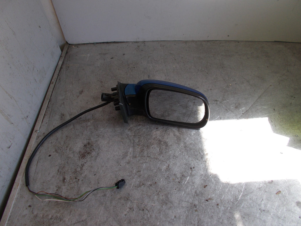 PEUGEOT 307 OS DRIVERS SIDE BLUE ELECTRIC WING MIRROR 96347739XT04
