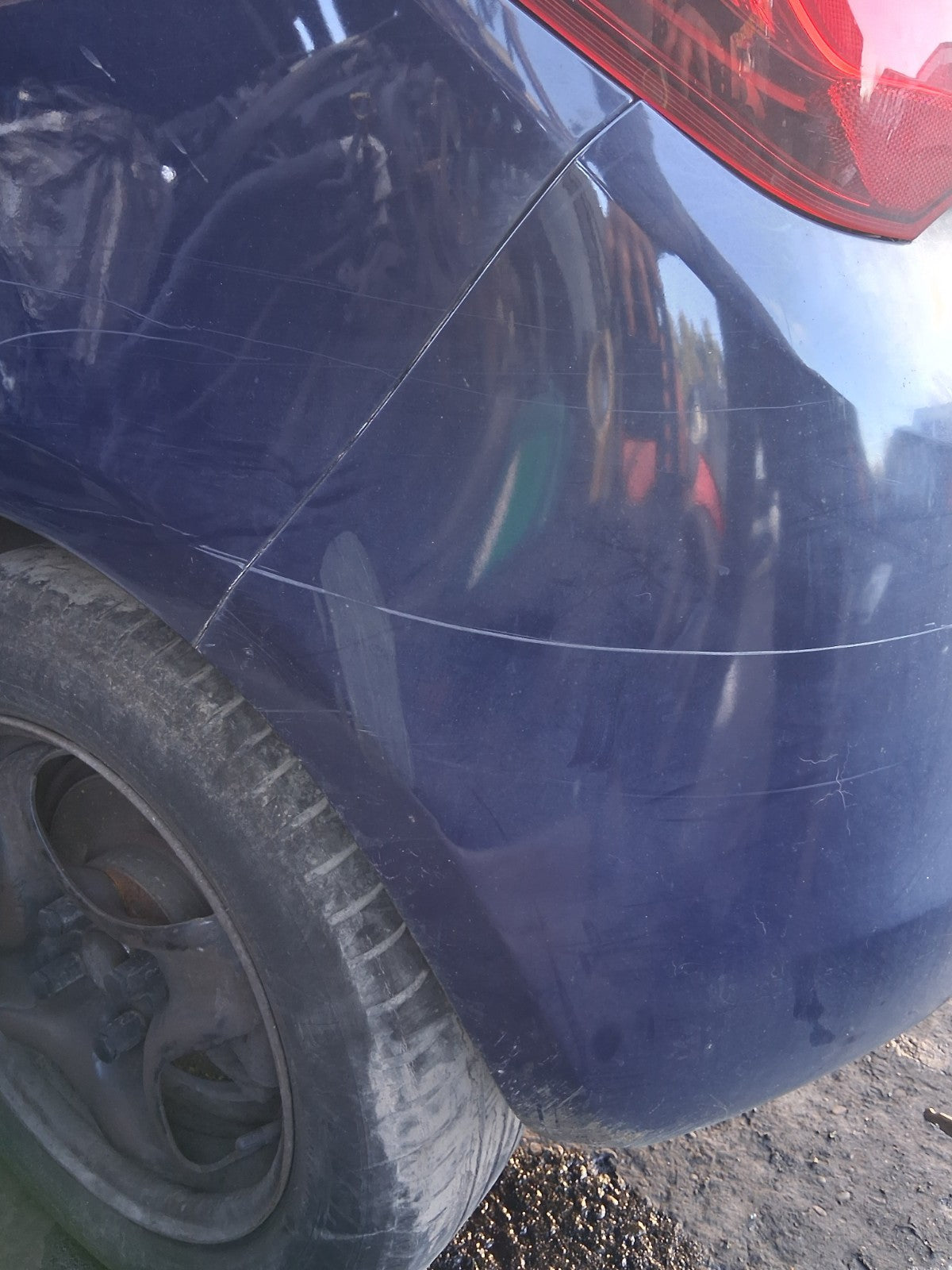 2016 VAUXHALL CORSA E COMPLETE REAR BUMPER BLUE
