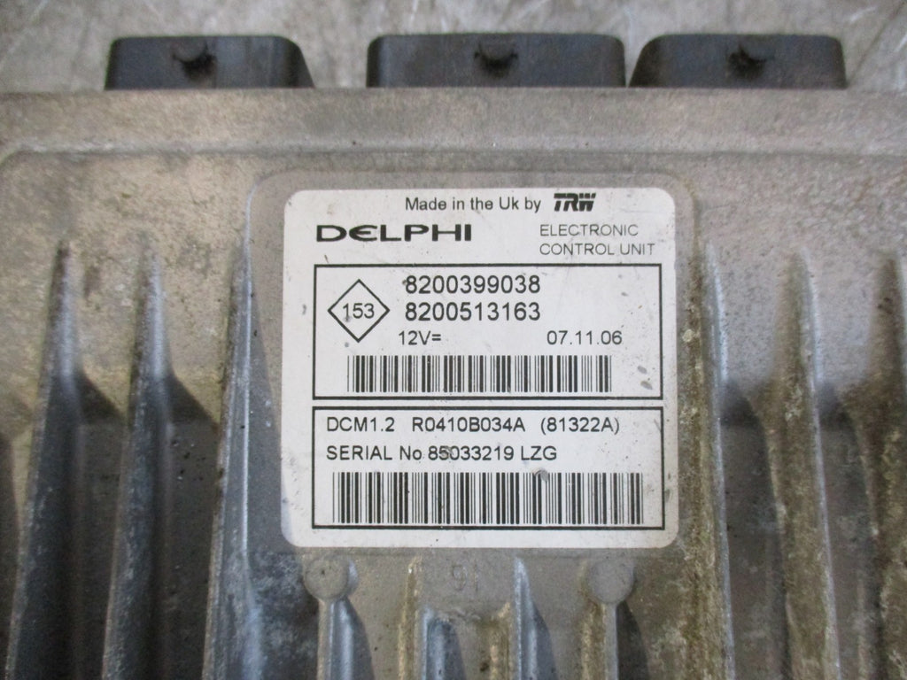 RENAULT MEGANE MK2 1.5 DCI ENGINE CONTROL UNIT ECU MODULE 8200399038