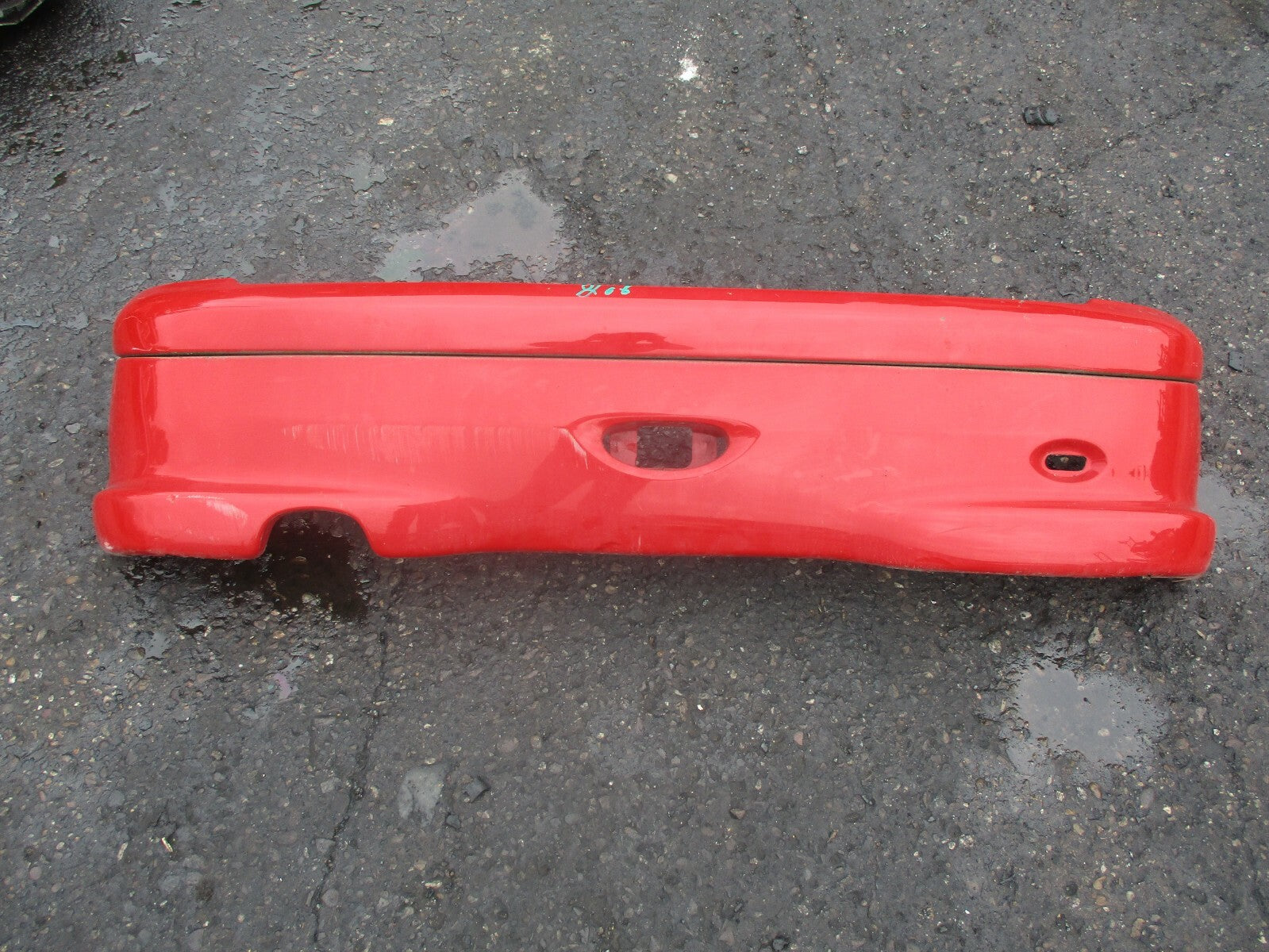 PEUGEOT 206 COMPLETE REAR BUMPER RED 9630919980