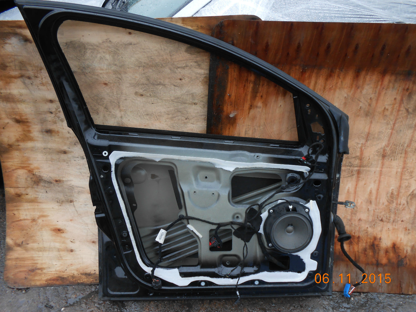 FIAT BRAVO MK2 2007 NSF PASSENGER SIDE FRONT BARE DOOR IN BLACK