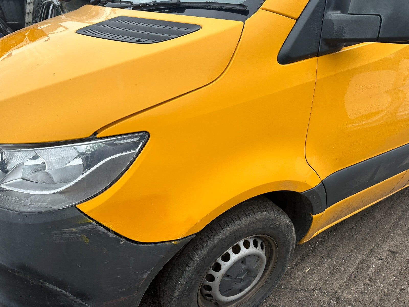 2019 MERCEDES SPRINTER W907 NSF PASSENGER SIDE FRONT WING PANEL ORANGE