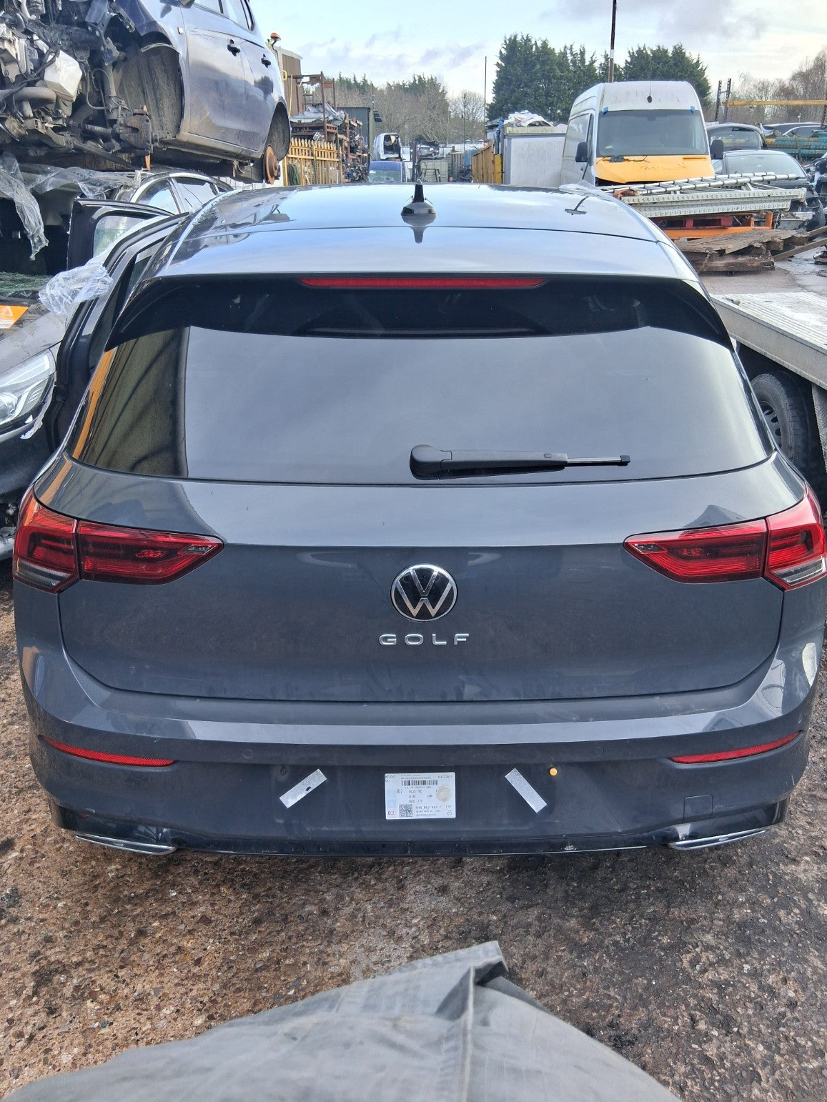 2024 VW VOLKSWAGEN GOLF MK8 R LINE COMPLETE REAR END URANO GREY LI7F