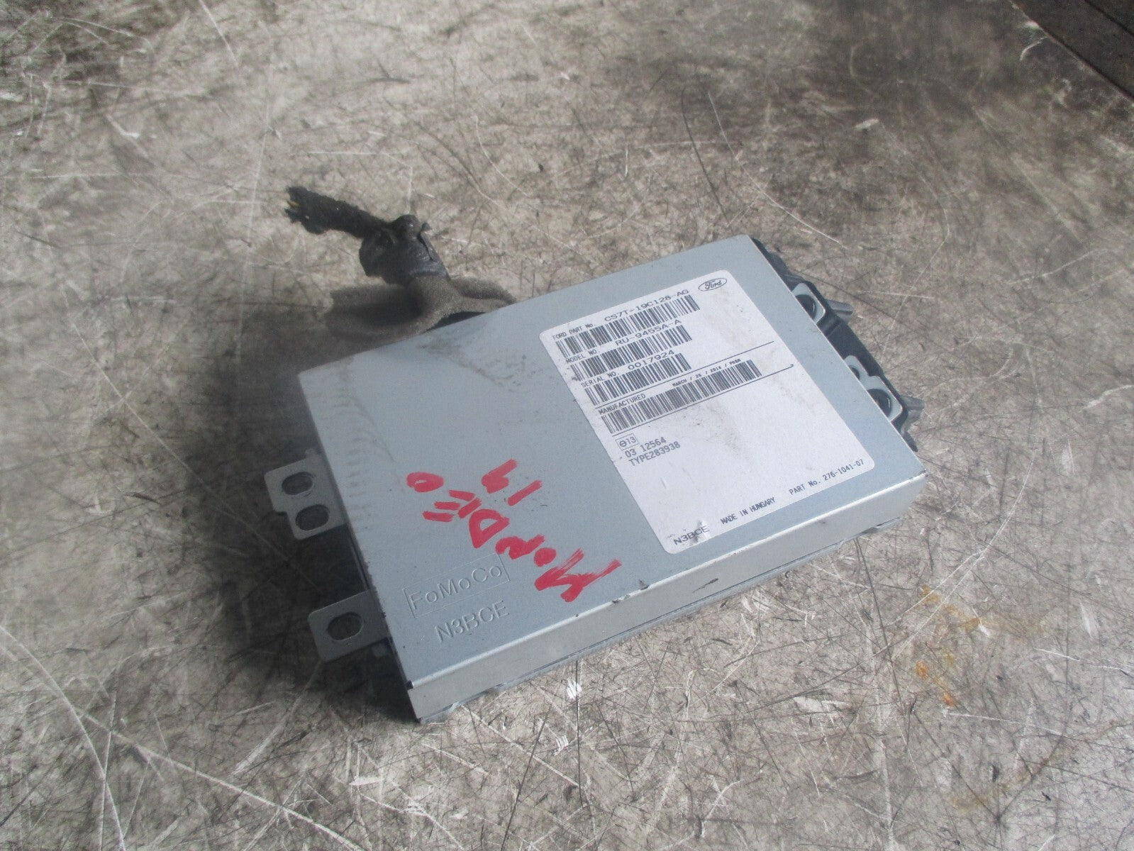 FORD MONDEO MK4 2014 SAT NAV CONTROL MODULE ECU CS7T19C128AG