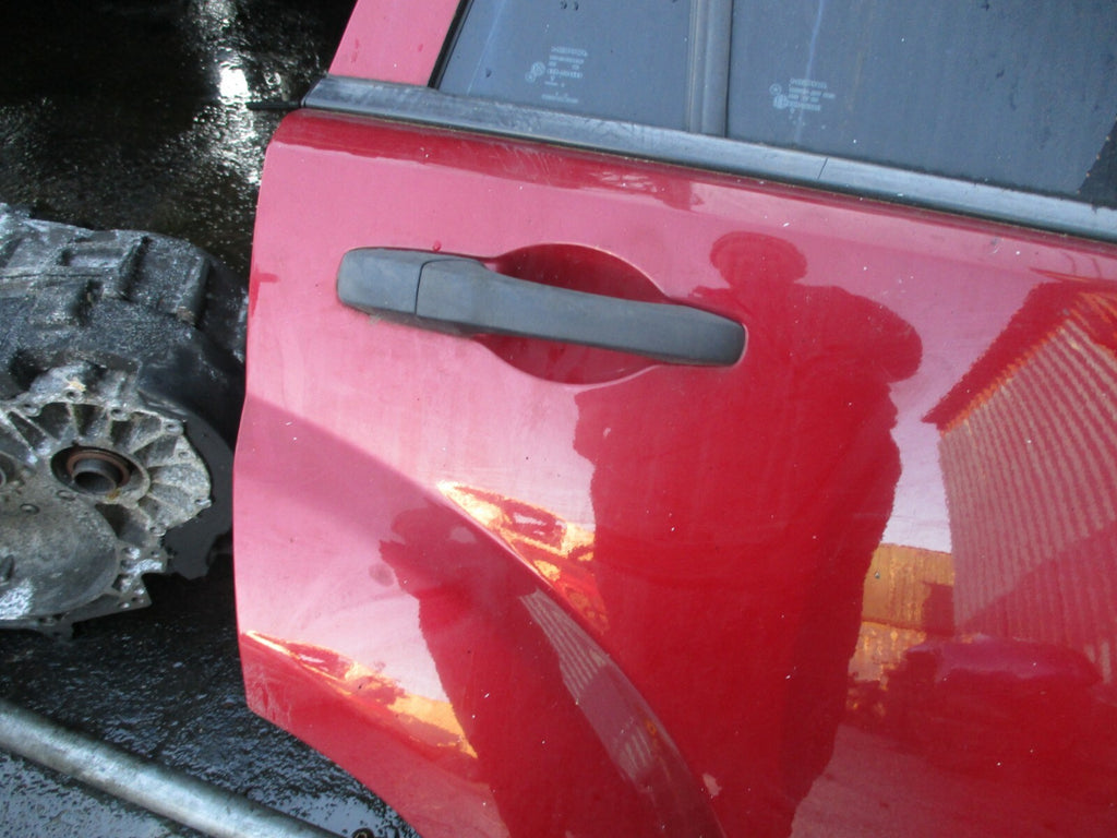 DODGE CALIBER 2008 COMPLETE OSR DRIVER SIDE REAR DOOR GLASS HANDLE CARD IN RED