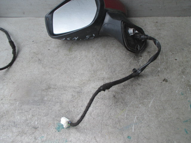 NISSAN NOTE E12 2015 HATCHBACK POWERFOLD NS PASSENGER SIDE FRONT WING MIRROR RED