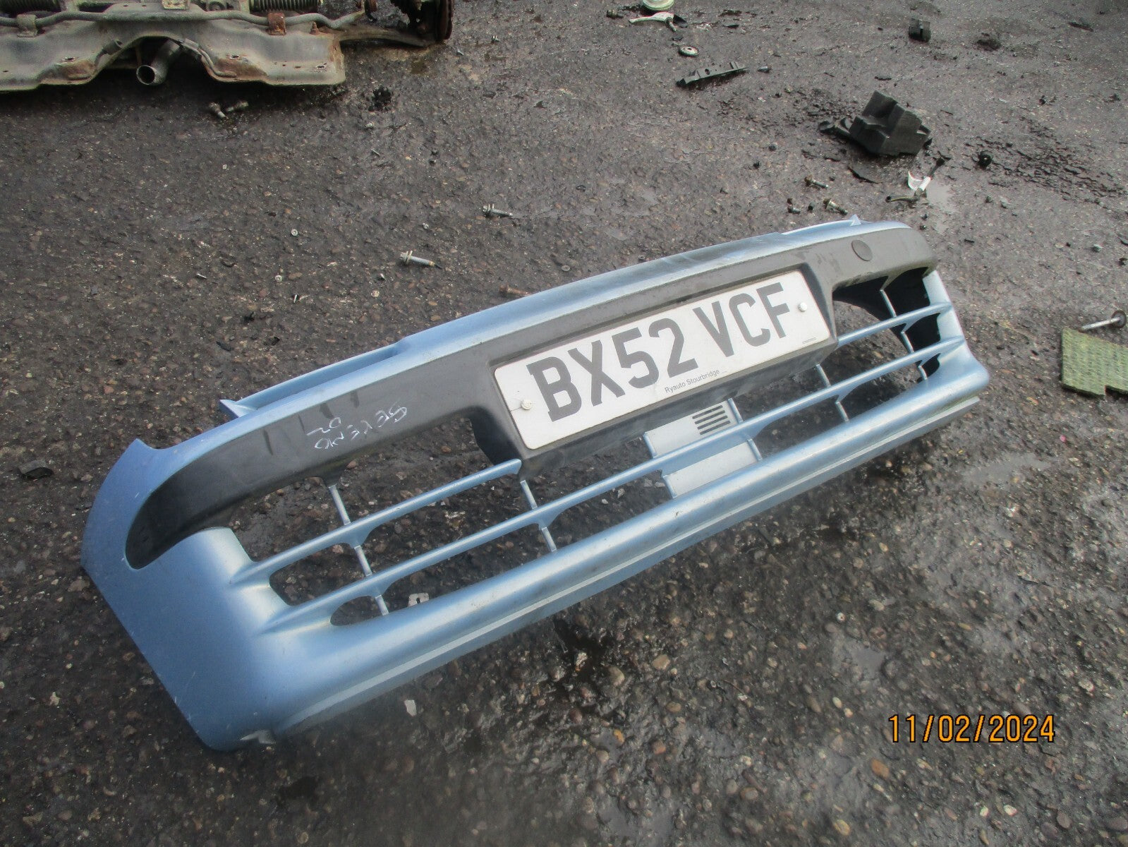 FIAT SCIENTO 2002 FRONT COMPLETE BUMPER BLUE