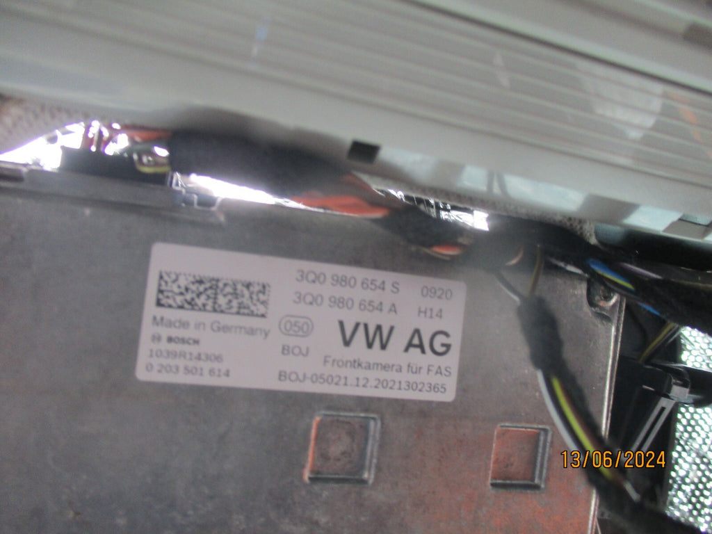 2020 VW VOLKSWAGEN T ROC FRONT LANE ASSIST PARKING CAMERA 3Q0980654S