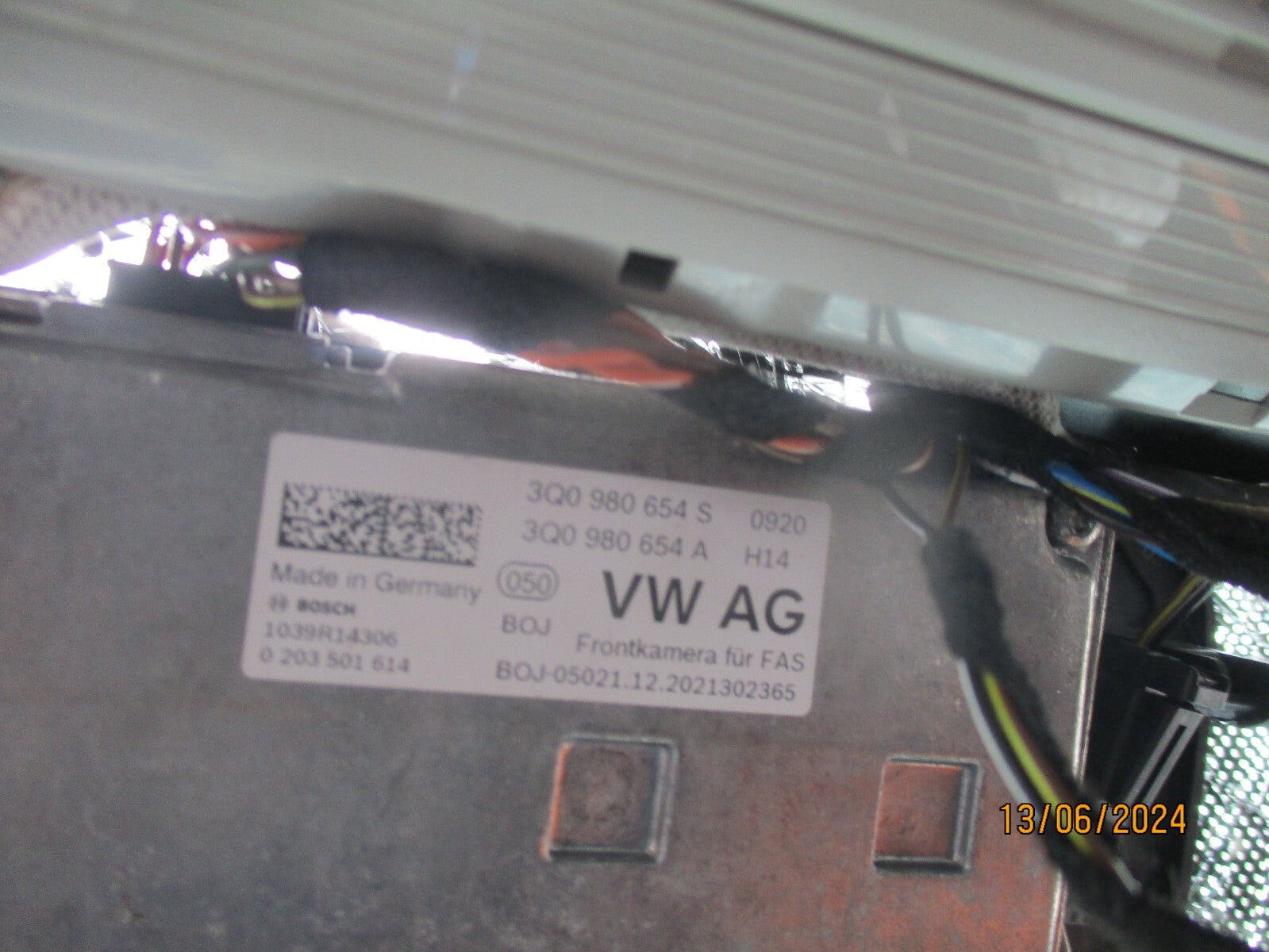 2020 VW VOLKSWAGEN T ROC FRONT LANE ASSIST PARKING CAMERA 3Q0980654S