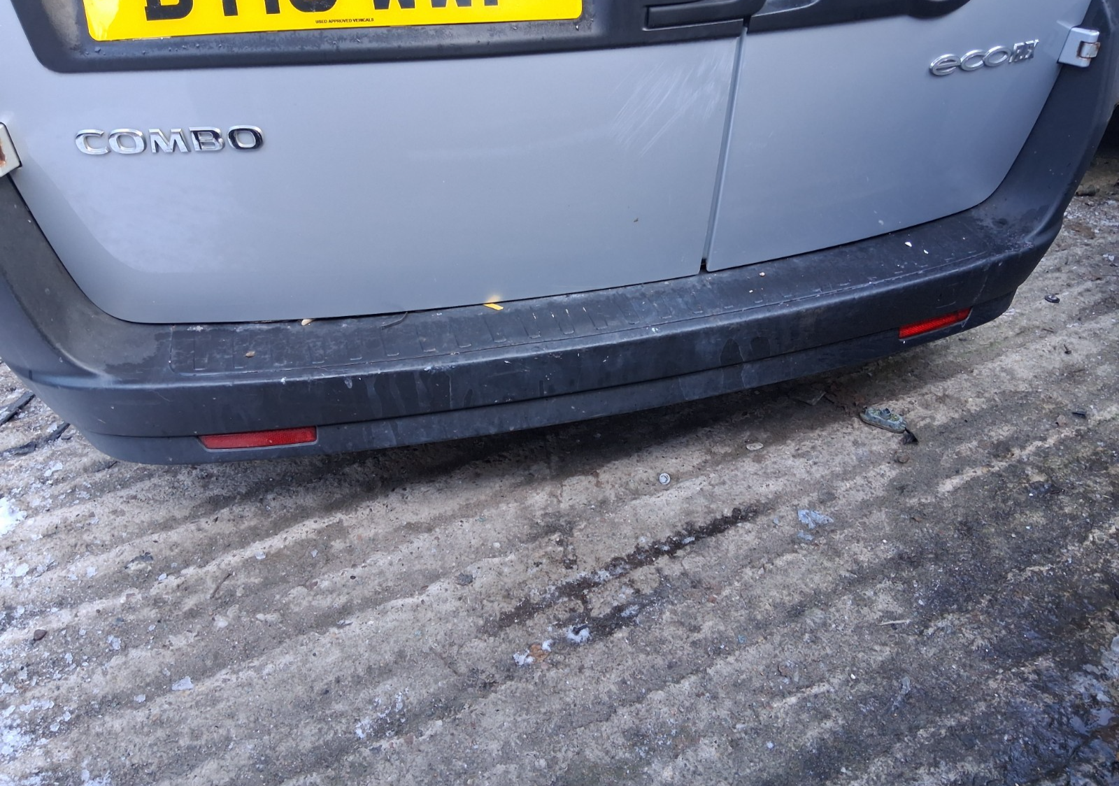 2015 VAUXHALL COMBO D COMPLETE REAR BUMPER BLACK