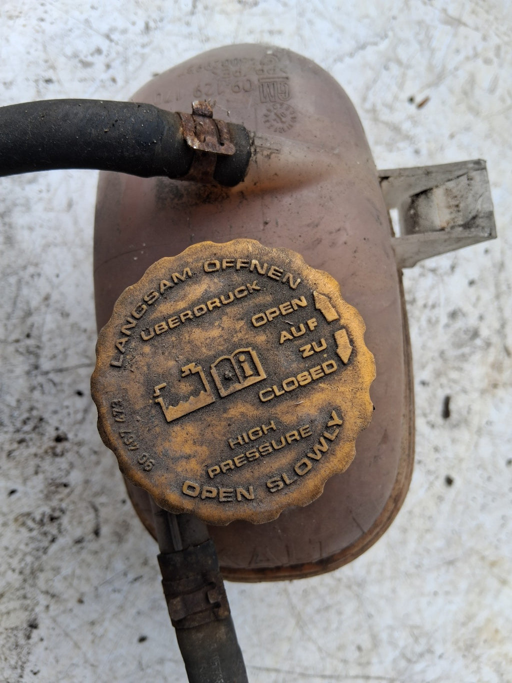 2005 VAUXHALL CORSA C COOLANT OVERFLOW EXPANSION TANK RESERVOIR 460029937