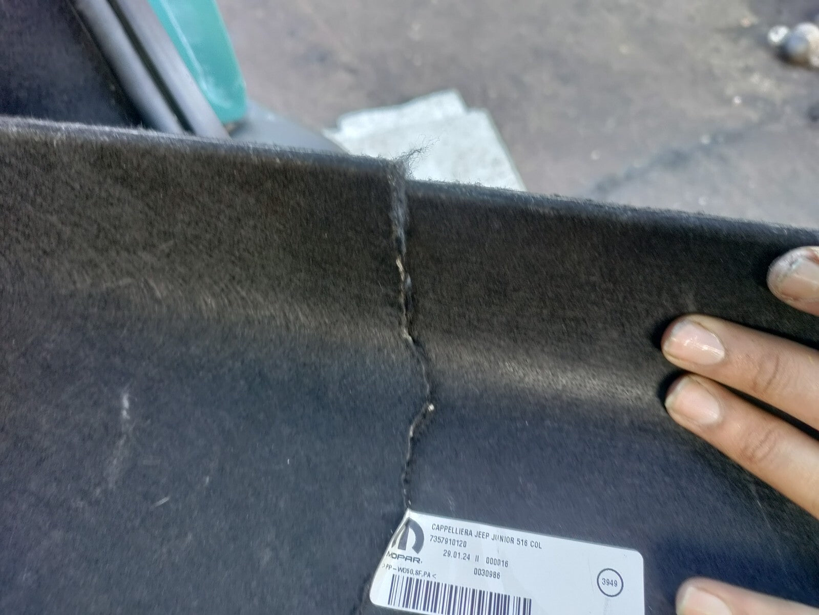 2024 JEEP AVENGER PARCEL SHELF ( CRACKED ) 7357910120
