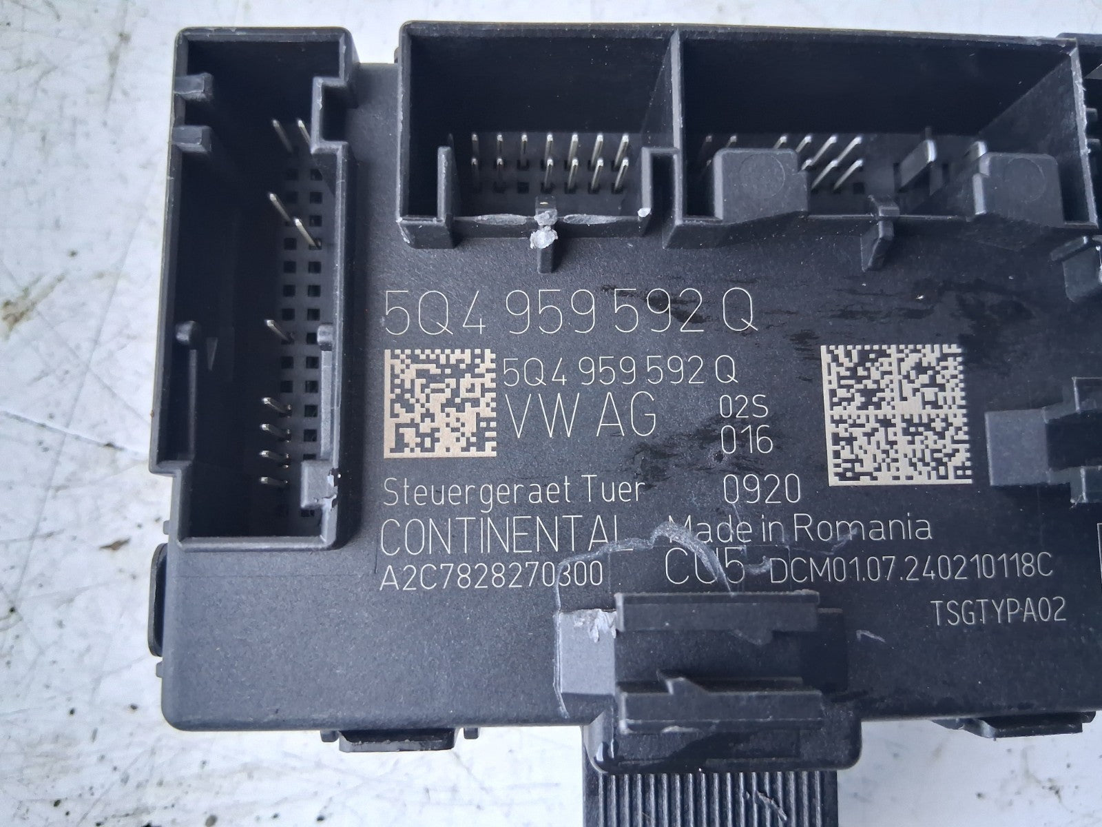 2024 AUDI A1 S LINE MK2 NSF PASSENGER SIDE FRONT DOOR CONTROL MODULE 5Q4959592Q