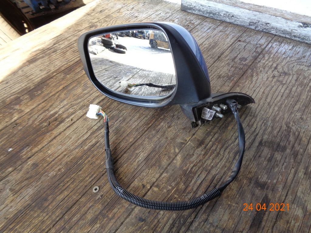 HONDA JAZZ 2012 MK3 FACELIFT NS PASSENGER SIDE ELECTRIC DOOR WING MIRROR BLUE