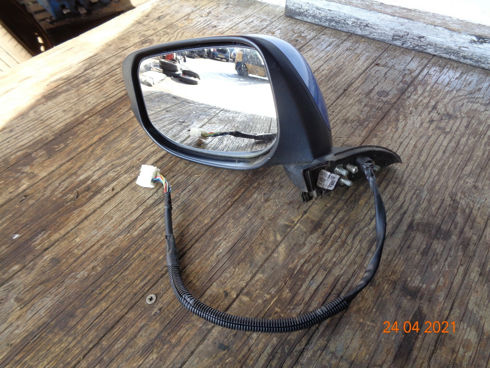 HONDA JAZZ 2012 MK3 FACELIFT NS PASSENGER SIDE ELECTRIC DOOR WING MIRROR BLUE