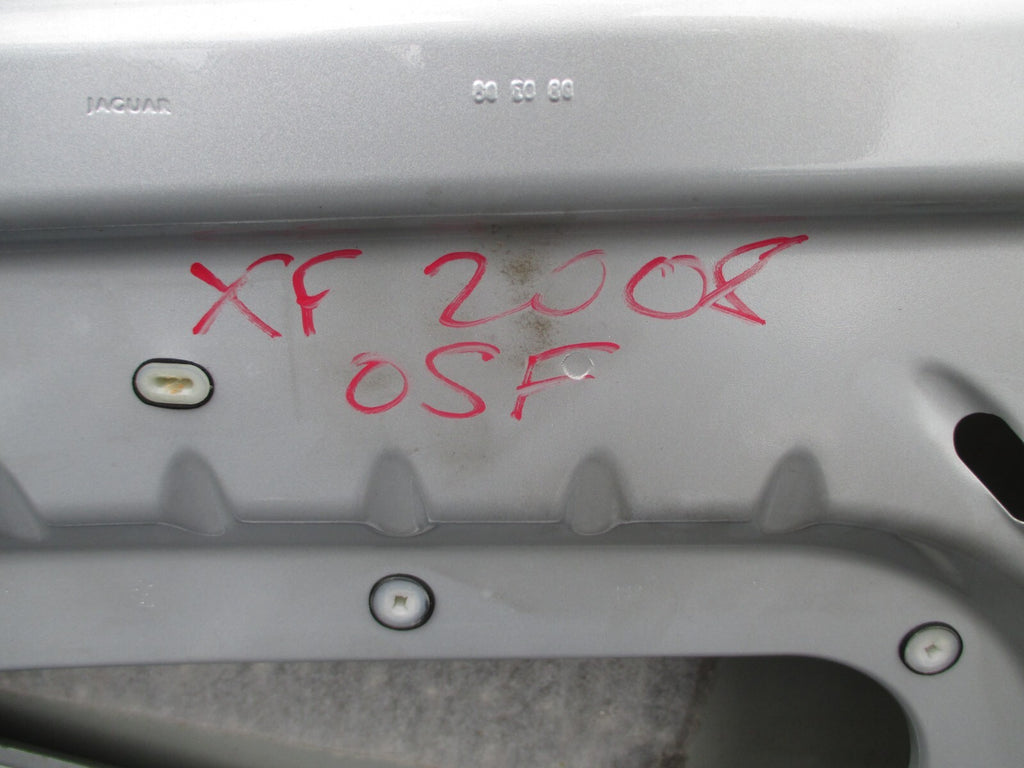 JAGUAR XF X250 2008 OSF DRIVER SIDE FRONT BARE DOOR SILVER