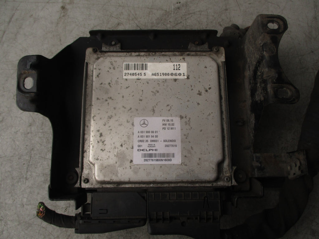 2014 MERCEDES SPRINTER W906 2.1 DIESEL ENGINE CONTROL UNIT A6519000601