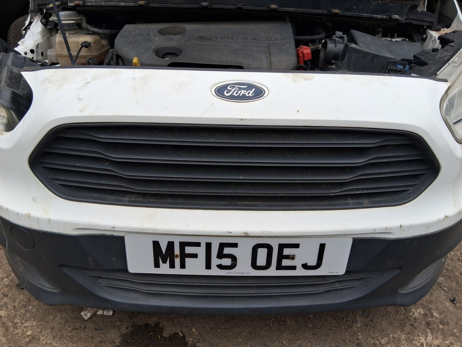 2015 FORD TRANSIT COURIER MK1 FRONT UPPER GRILL BLACK