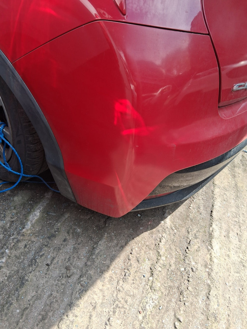 2016 HONDA CIVIC MK9 FACELIFT HATCHBACK COMPLETE REAR BUMPER MILANO RED R81