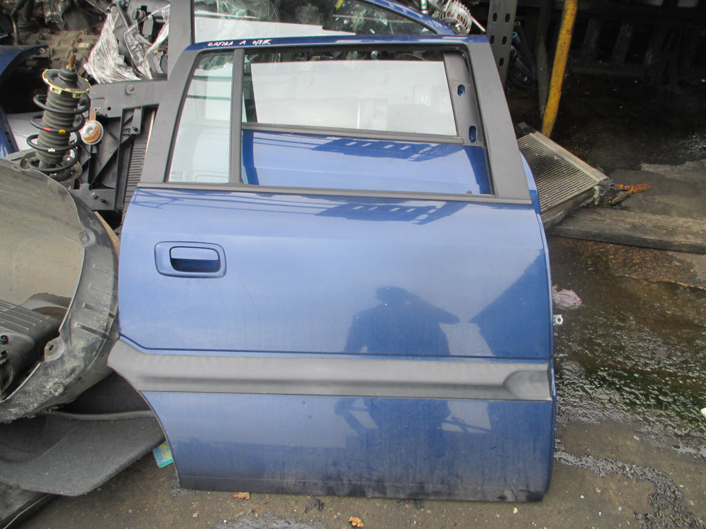VAUXHALL ZAFIRA A 2004 OSR DRIVER SIDE REAR COMPLETE DOOR BLUE