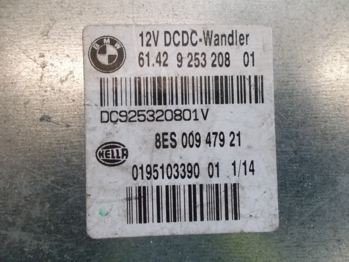 2011 BMW E90 LCI 3 SERIES TORQUE CONVERTOR DC DC MODULE 61429253208