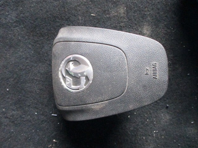2015 VAUXHALL ASTRA J STEERING WHEEL AIRBAG SAFETY BAG BLACK 306413099P10