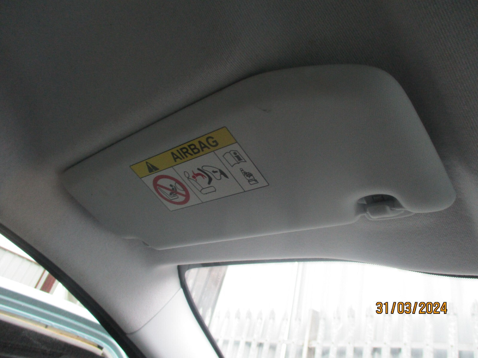 PEUGEOT 208 2016 NSF PASSENGER SIDE FRONT INTERIOR SUN VISOR SHADE