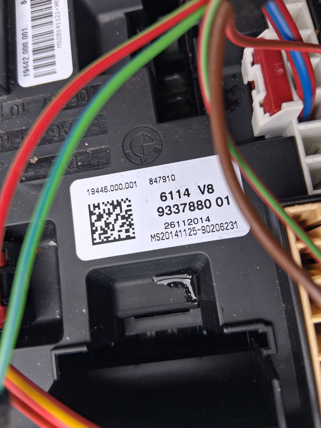 2014 BMW 3 SERIES F31 F30 RELAY FUSE BOX 9337880