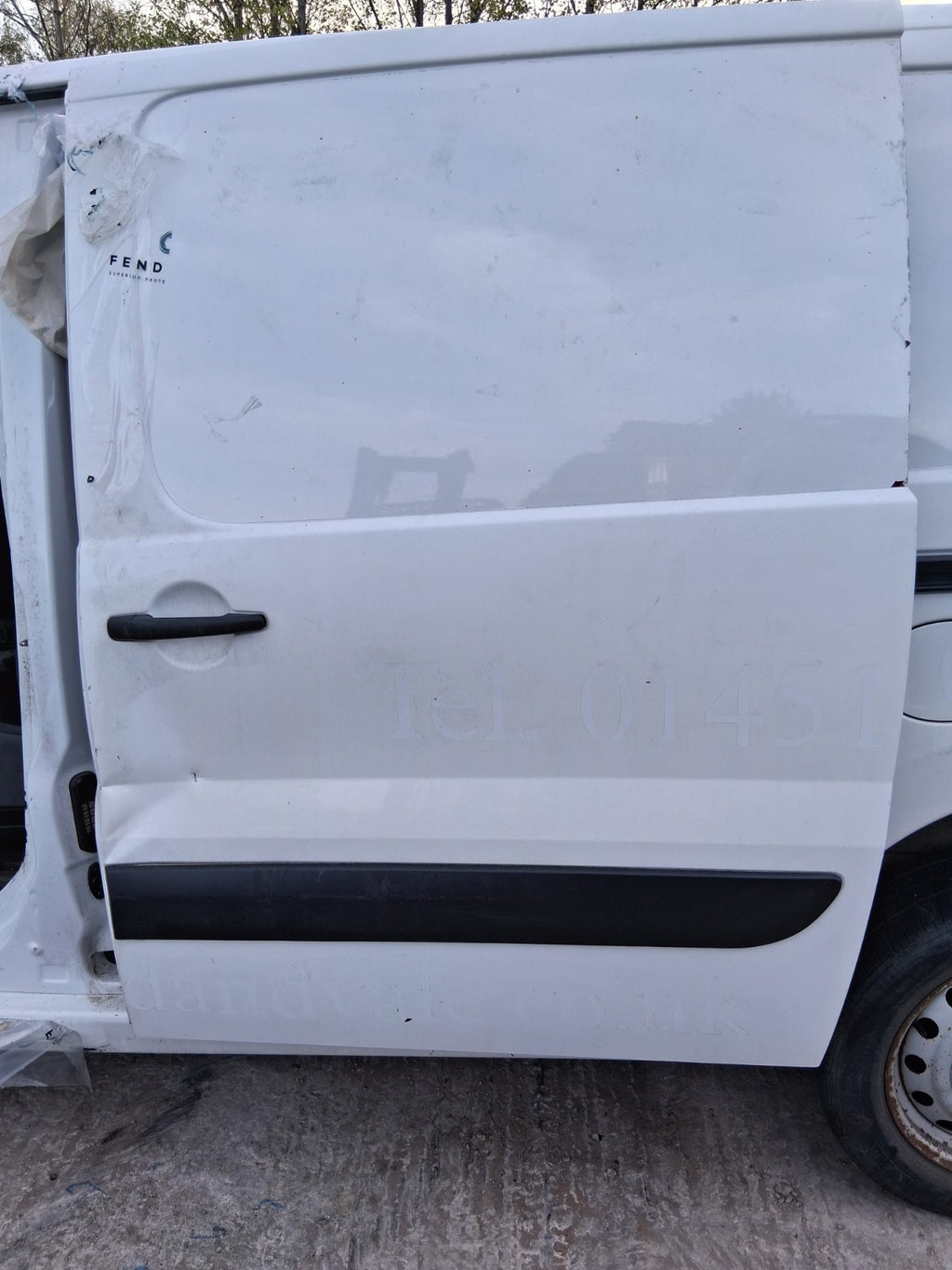 2016 CITROEN DISPATCH MK2 NS PASSENGER SIDE COMPLETE SLIDING DOOR WHITE