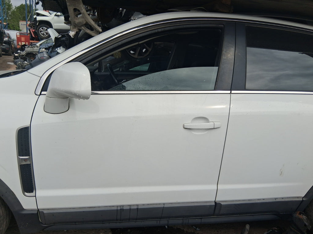 2015 VAUXHALL ANTARA MK1 NSF PASSENGER SIDE FRONT COMPLETE DOOR WHITE GAZ