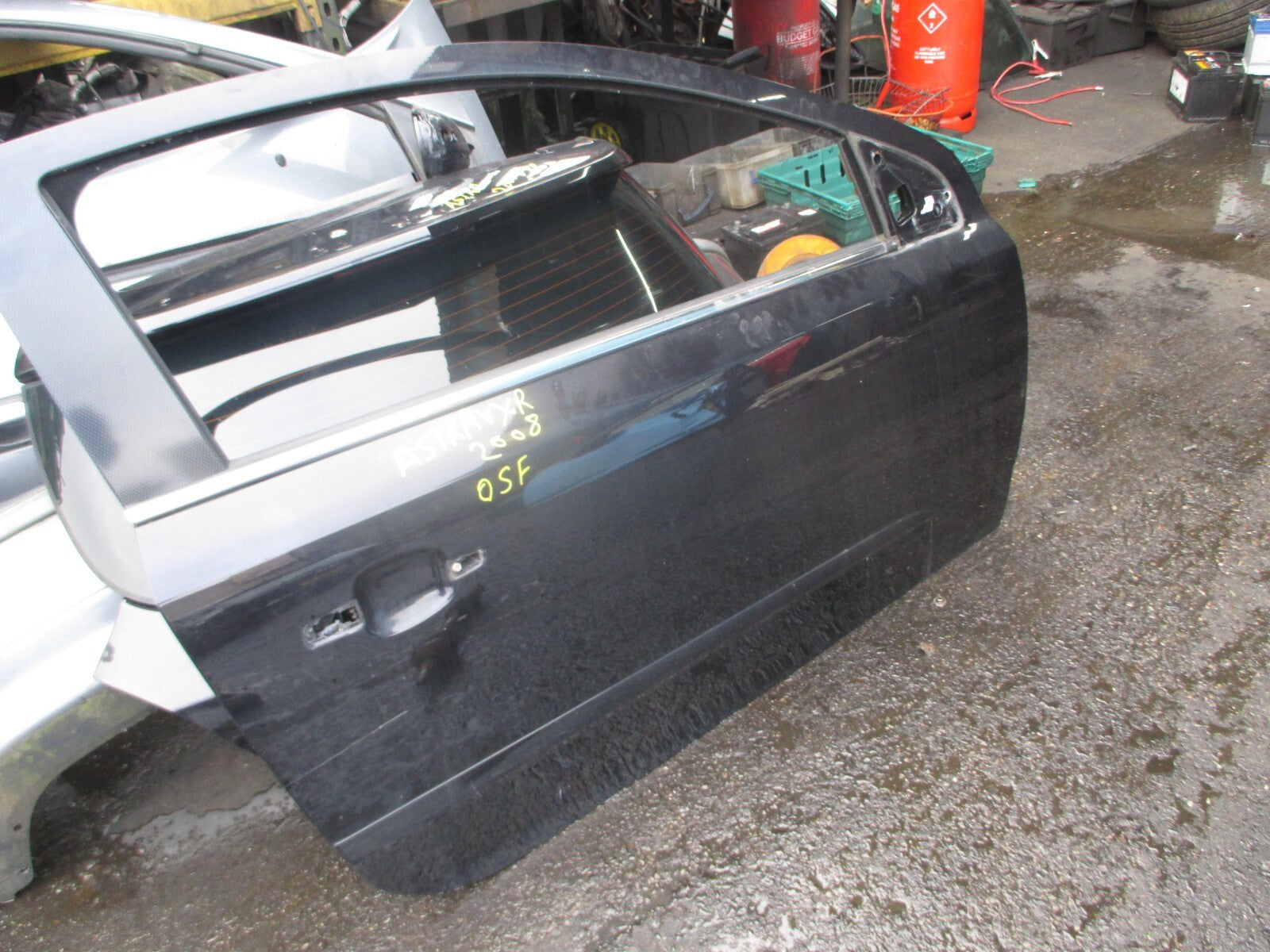VAUXHALL ASTRA H VXR 2008 3 DOOR OS DRIVER SIDE DOOR SHELL BLACK Z20R