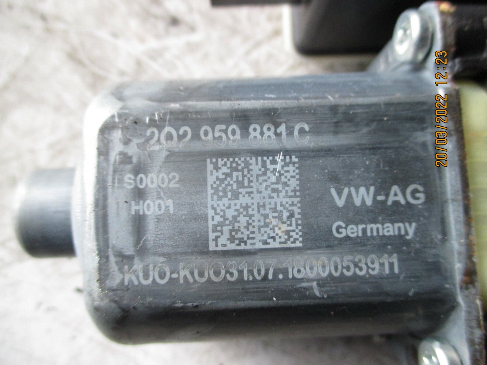 VOLKSWAGEN POLO 2019 MK6 AW OSF FRONT DRIVER SIDE WINDOW MOTOR 2Q2959881