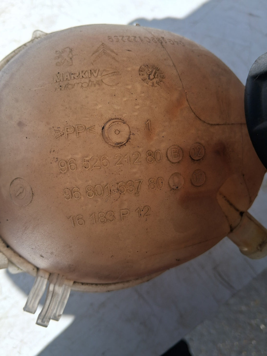 CITROEN DS3 2013 COOLANT WATER EXPANSION TANK BOTTLE 9652621280