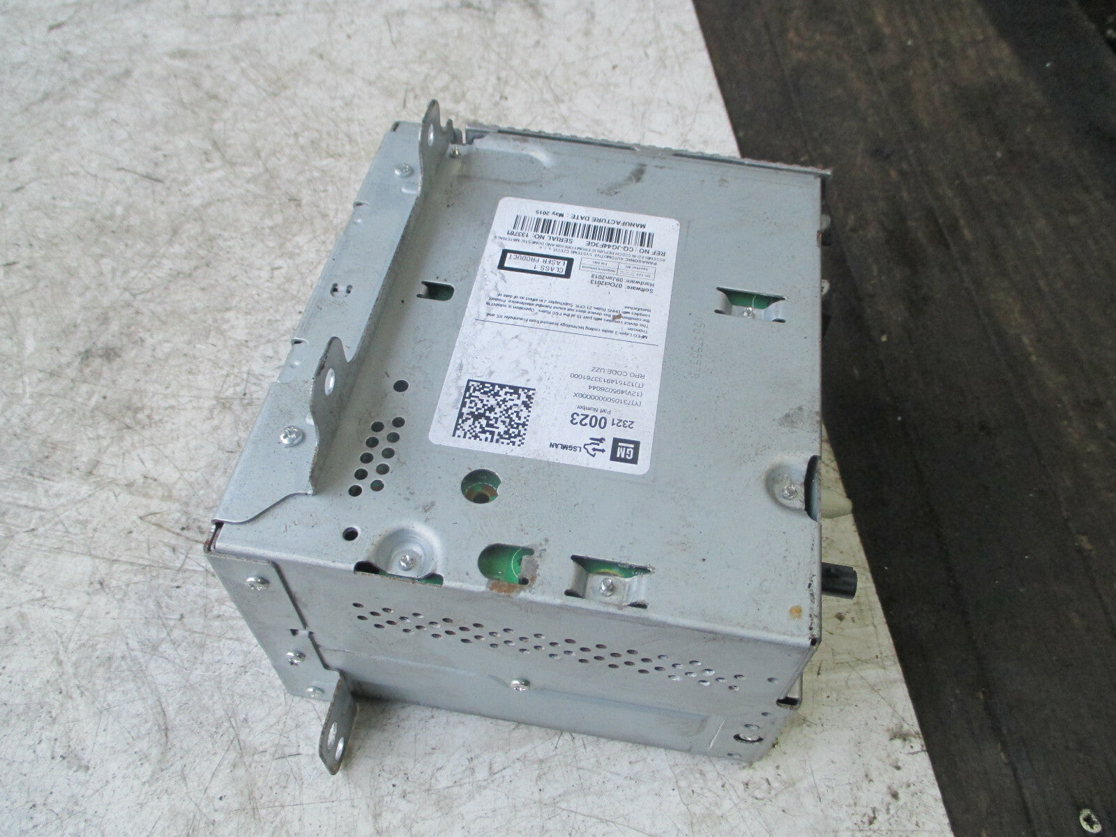 VAUXHALL ASTRA GTC 2016 RADIO CD PLAYER HEAD UNIT 23210023