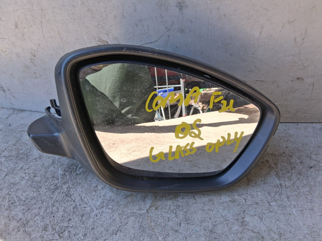 VAUXHALL CORSA F 2021 OS DRIVER SIDE FRONT RIGHT WING MIRROR ONLY GLASS