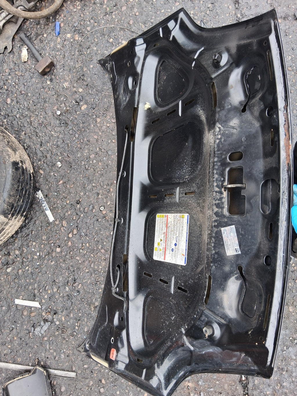 2007 FIAT PUNTO MK3 FRONT COMPLETE BONNET HOOD BLACK