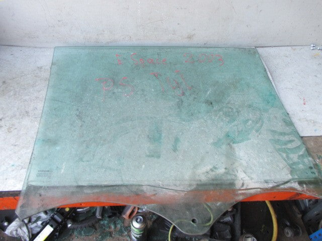 2003 RENAULT E SPACE NS PASSENGER SIDE WINDOW GLASS