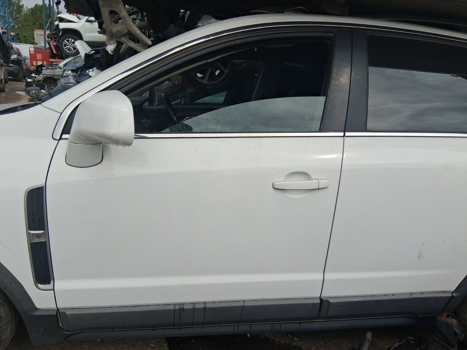 2015 VAUXHALL ANTARA MK1 NSF PASSENGER SIDE FRONT COMPLETE DOOR WHITE GAZ