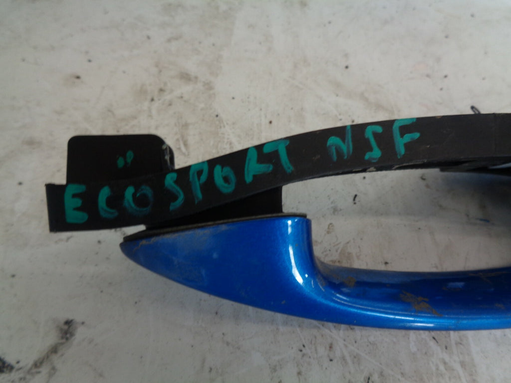 FORD ECOSPORT 2019 5DR NSF PASSENGER SIDE FRONT EXTERIOR DOOR HANDLE BLUE