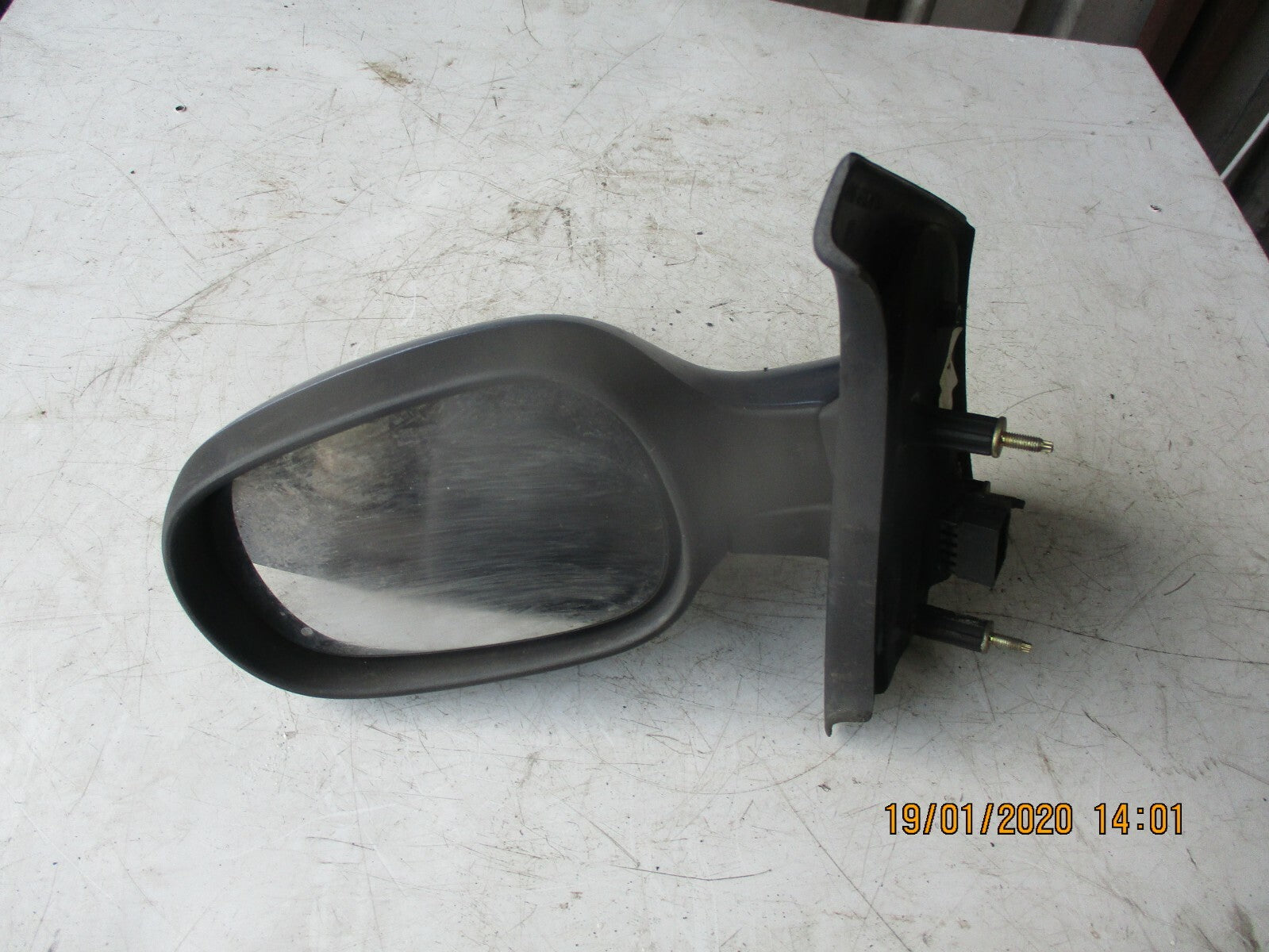 RENAULT SCENIC MK1 2003 NS PASSENGER SIDE ELECTRIC DOOR WING MIRROR BLUE