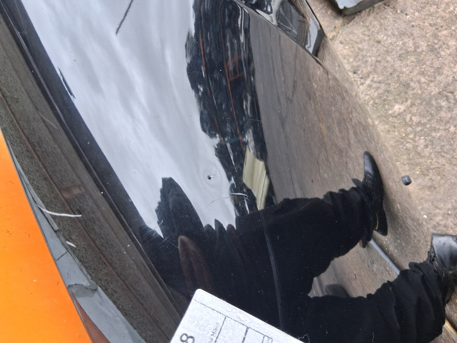 2014 PEUGEOT 208 FRONT BONNET HOOD PANEL PEARL BLACK KTV