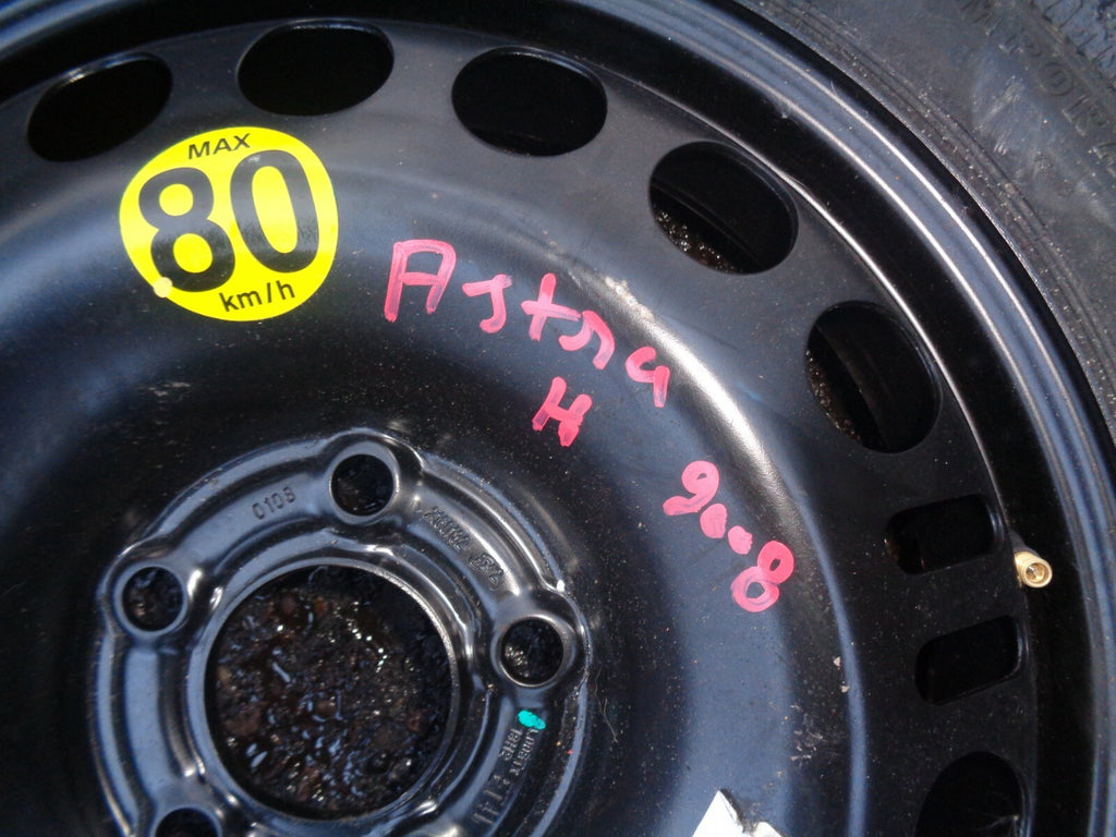 VAUXHALL ASTRA H 2007 16 INCH SPACE SPARE SAVER WHEEL AND TYRE