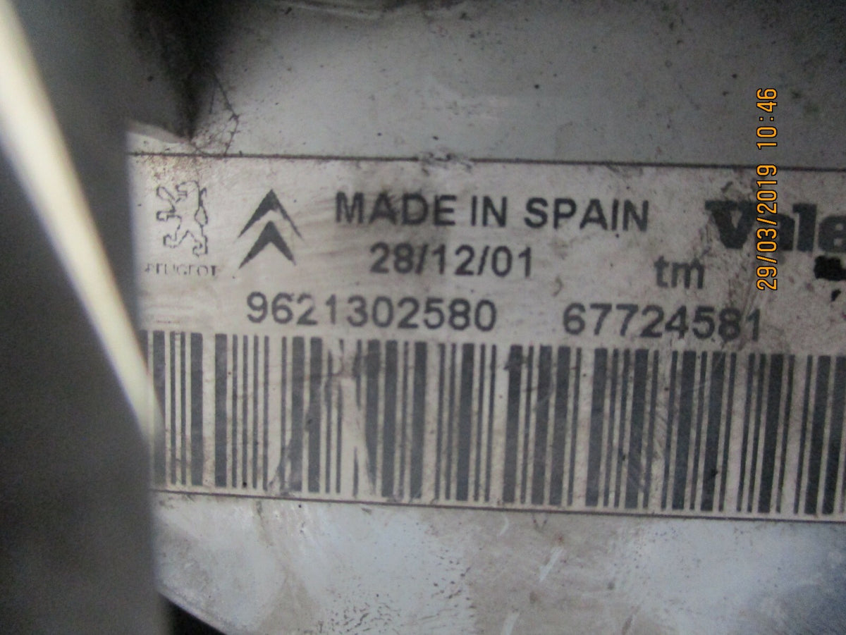CITROEN BERLINGO 2003 OS DRIVER SIDE HEADLIGHT INDICATOR 9621302580