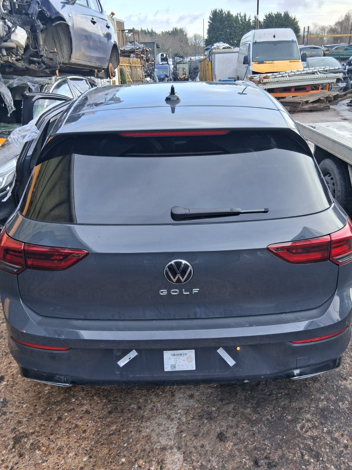 2024 VW VOLKSWAGEN GOLF MK8 R LINE BARE TAILGATE BOOTLID URANO GREY LI7F