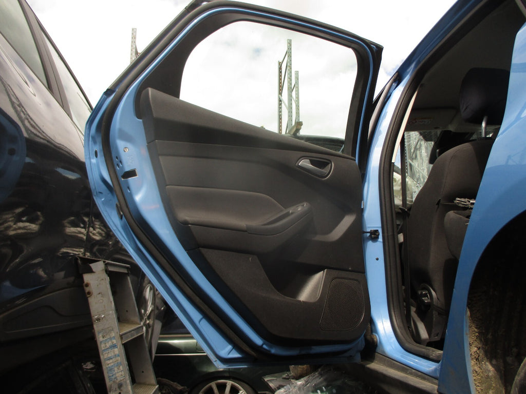 2017 FORD FOCUS MK3 NSR PASSENGER SIDE REAR LEFT COMPLETE DOOR ICEBERG BLUE